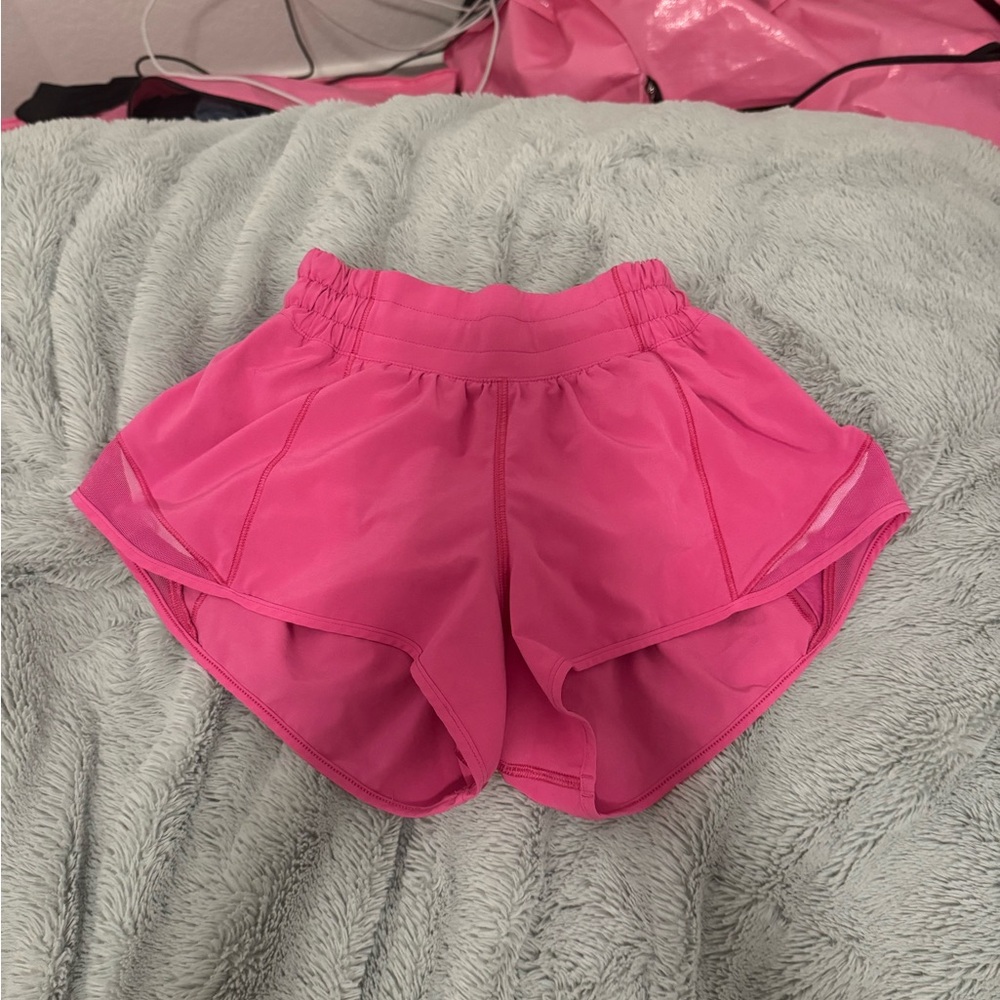 Lululemon Pink Hotty hot Shorts